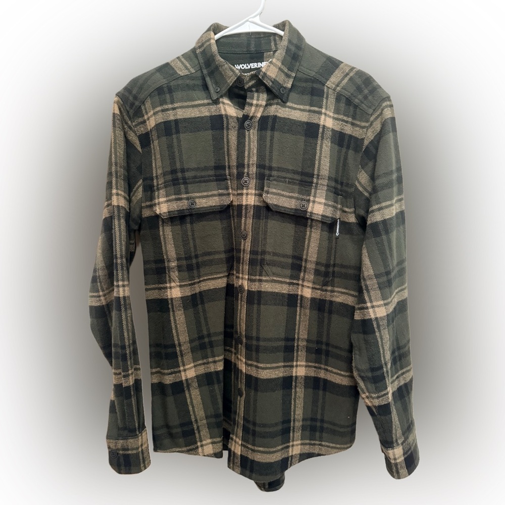 Wolverine Black and Tan Plaid Shirt